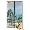 MAGZO Magnetic Screen Door Fit Door Size 25 x 77 Inch, Screen Size 27 x 78 Strong Magnets Mesh, Reinforced Fiberglass Net for Patio and Front Entrances, Gray