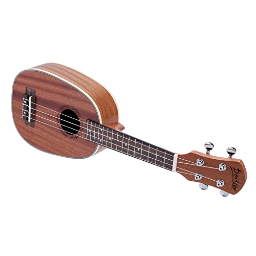 Ukulele 21″ Pineapple-Shaped Soprano Ukulele Durable Sapele Ukulele Matte 4 Nylon Strings Rosewood Fingerboard Guitar - Les Beatles, Paul McCartney, John Lennon, RIngo Starr, George Harrison Ukulele 21" Pineapple-Shaped Soprano Ukulele Durable Sapele Ukulele Matte 4 Nylon Strings Rosewood Fingerboard Guitar – Image 6