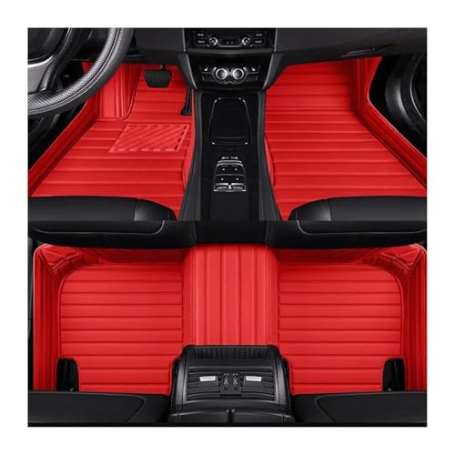 Tapis de sol voiture BMW Série 7 rouge 3 pièces 2008-2024