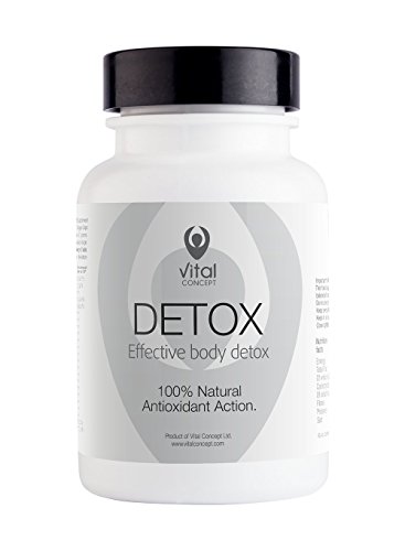 Detox - Natural Cleanse of Toxins. Contains Selenium, Zinc, Iron, Vitamin C, B