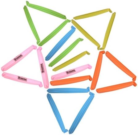 Dianoo 20PCS Food Sealing Clips for Kitchen, Seal Sealing Bag Clips, 11.5CM (Random Colors)