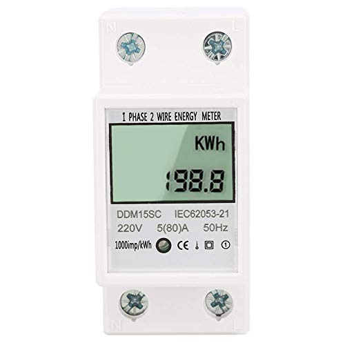 5(80)A DDM15SC LCD�f�W�^���f�B�X�v���C�P��DIN���[���d�qKWh���[�^�[�A�ԐFLED�p���X�M���t���A���Z�b�g�{�^���Ȃ��ADIN43880�^DIN EN50022���� [���s�A���i]