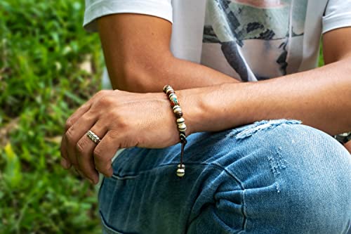 Hands Of Tibet Embedded Medicine Bracelet Yoga Healing Beads Adjustable Wrist Mala Many Color Choices (Multi)3