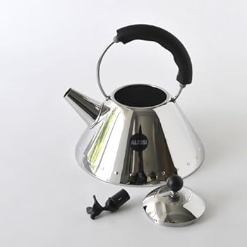 Alessi 9093 B Kettle Stainless Steel with Handle and Bird-Shaped Whistle  Polyamide Black : Amazon.com.au: Home