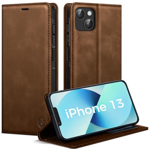 Housse pour iPhone 13 idéale pour voyager léger grâce au format étui portefeuille