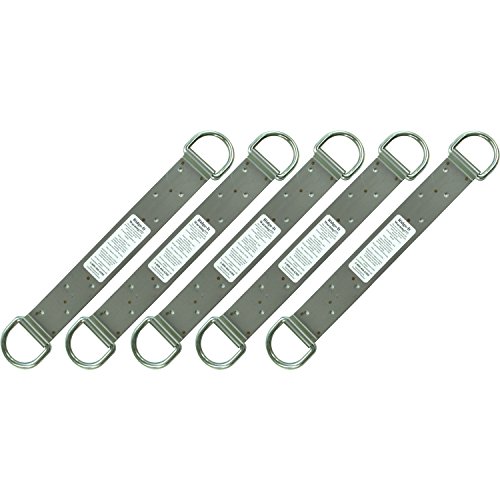 Tyawon Guardian Protection 00510 18-inch 2 D-ring Ridge-It Fall Arrest Anchors, 5-Pack