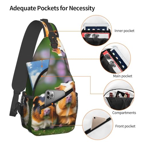 Morrales de crossbody con diseño de conejillos de indias miniatura 4