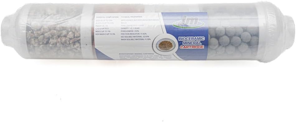 Bioceramic Mineral Cartridge for RO Machine - Multicolor, 6x6x25.4cm - Enhance Your Water with Vital Minerals
