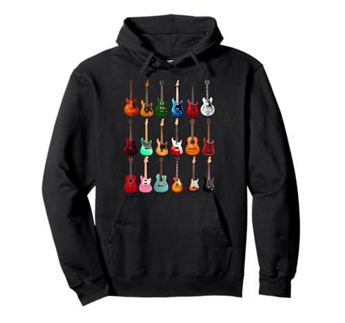 Guitarra Lineup Acústico Bajo Guitarras Eléctricas Guitarristas Regalo Sudadera con Capucha