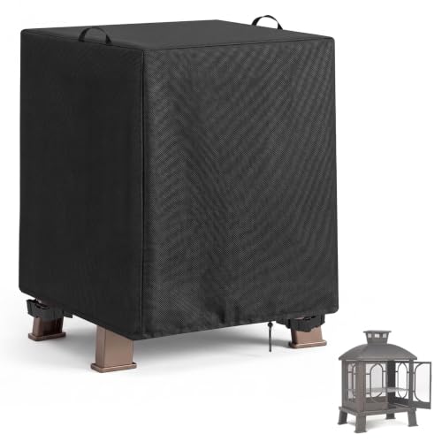 Rilime 420D Fire Pit Cover Square 45 Inch fit for Panovue for PAPABABE