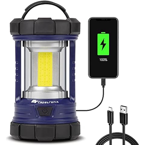 Camping Lantern, 3200LM LED Lanterns for Power Outages, 4600mAh Phone Charger & Rechargeable Lantern, 5 Light Modes Camping Lights & Lanterns for Hurricane/Emergency, CT CAPETRONIX Camping Accessories Cover