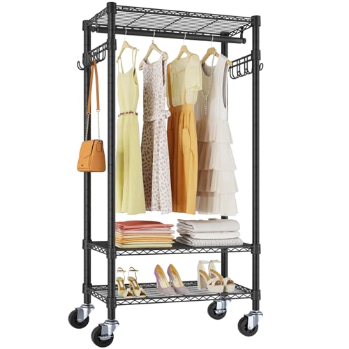 Image of VIPEK R3 Medium Rolling Clothing Rack for Hanging Clothes Portable Closet