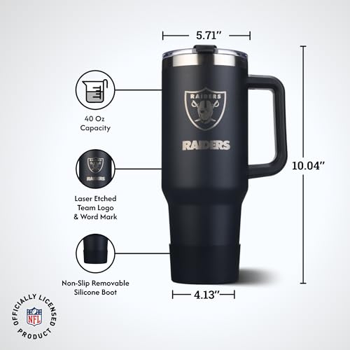 Image of The Memory Company Officially Licensed NFL - Las Vegas Raiders 46oz Game Day Tumbler with Laser Engraved Team Logo