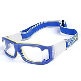 Aeromdale Sports Goggles Gafas Protectoras de protección de Seguridad para el Baloncesto con Correa Ajustable para Baloncesto Fútbol Voleibol Fútbol Gafas Protectoras Unisex - # K - # 4