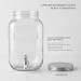 Imagen de Circleware 66944 Sun Tea Mini Mason Jar dispensador de bebidas de vidrio con tapa de metal cristalería para agua