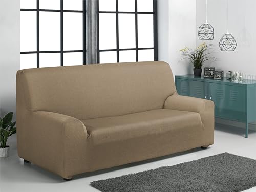 Martina Home Sofabezug 3 Plätze, Braun(Leather), Leder