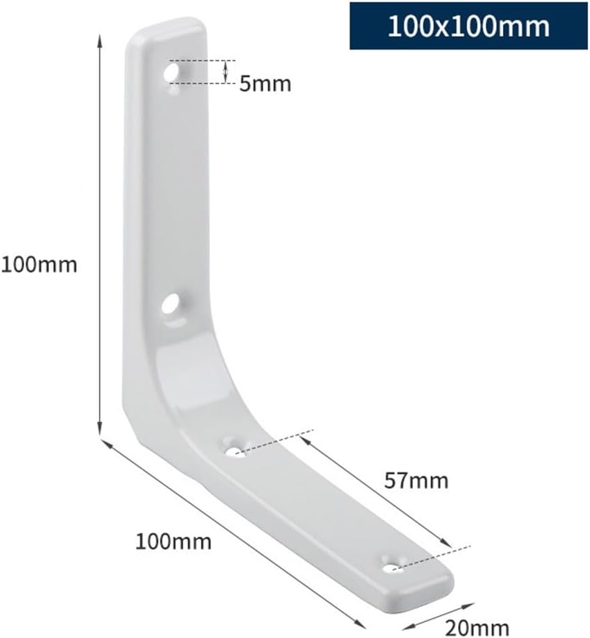 Heavy Duty L Shaped Steel Shelf Wall Mount Brackets,Steel Shelf Brackets,90-Degree Angle Design,for Building Frames, Connecting Corners, Fastening Chairs