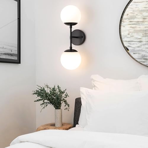 Image of Wall Lamp Chandelier Pendant Light, Home Decor for Bedroom, Living Room, Hallway, Cafe, Hotel, Restaurant (T Black Wall LAMP with LED Bulb Pack of 1)