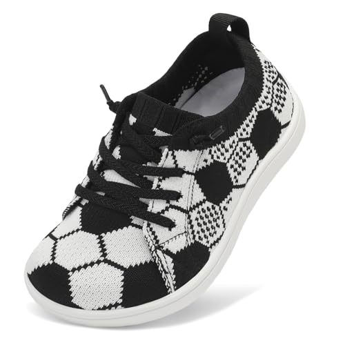Image of LeIsfIt Toddler Shoes Girls Boys Wide Shoes Kids Zero Drop Minimalist Sneakers Barefoot Slip on Tennis Sneakers