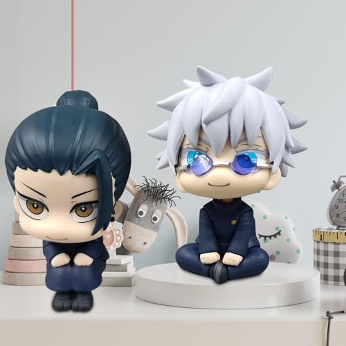 ADDLIVE 2 Stück Geto Suguru, 10cm Anime Figuren Gojo Satoru, Anime Action Figur Collectible, PVC Statue Desktop Ornamente Dekoration Geburtstagsgeschenk für A-nime Fans
