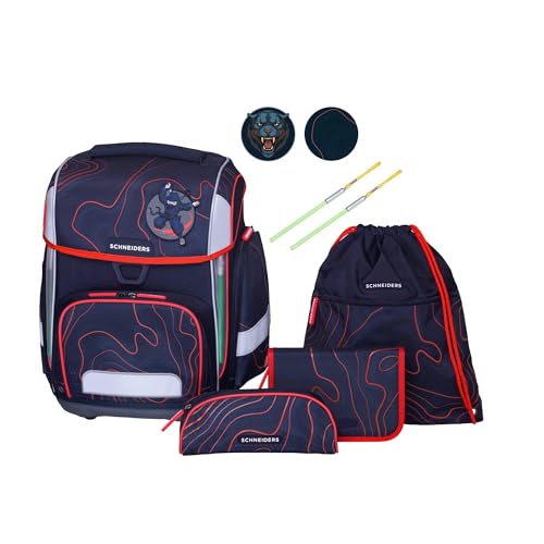 Schneiders satchel Ergolite Set 9 -piece Ninja Revenge black