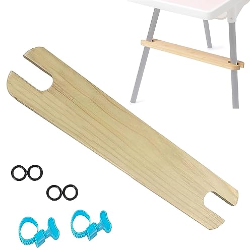 Reposapiés para Trona, Reposapiés Silla Alta Compatible con la Trona Antilop de IKAE, Ajustable de Natural de Madera accesorios para Trona (pino)