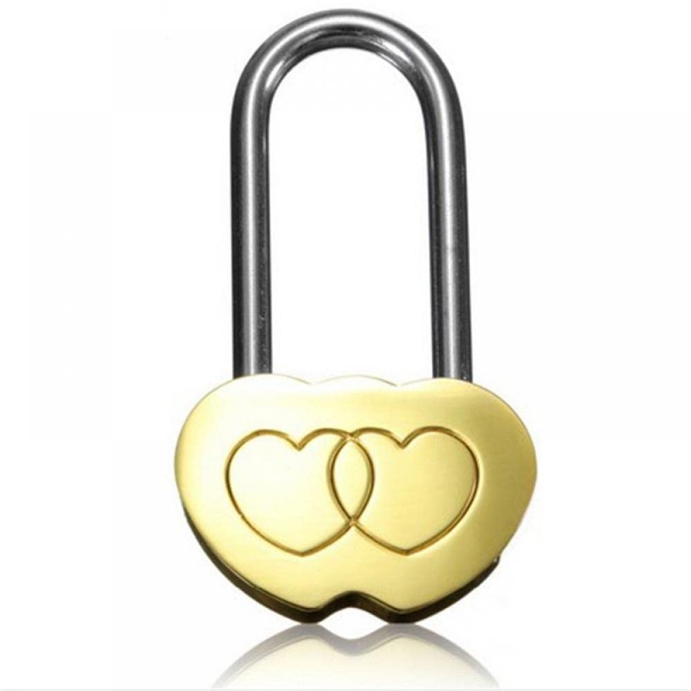Cadenas en forme de coeur mini cadenas clé pour boîte bijoux valise mariage