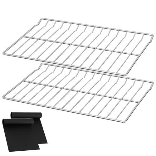 UPGRADED WB48T10095 Oven Rack Replacement for GE Profile Oven Racks Stove Shelf 304 Stainless Steel GE Hotpoint Gas Range Stove Rack Parts 23.75 x 17.4Spectra XL44 Electric Roaster Oven Wire Rack