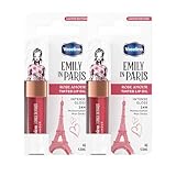 Vaseline x Emily in Paris Lip Oil Rose Amour, lucidalabbra colorato per labbra più carnose, (Rose Amour - 2 x 4g)