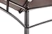 Coen L-GG001PST-F 8' X 5' Soft Top Brown Double Tiered Canopy 4Pcs Led Gazebo Grill