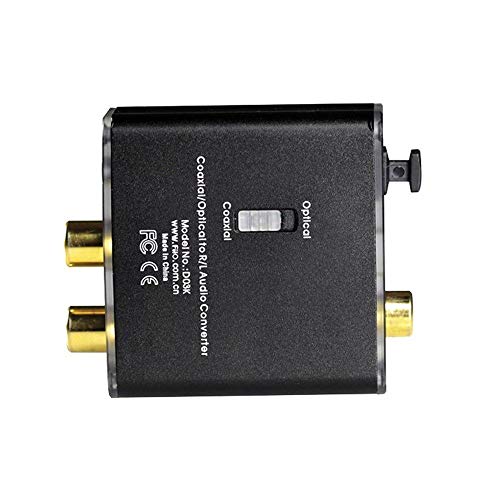 FiiO D3 (D03K) Essential Edition Digital to Analog Audio Converter - 192kHz/24bit Optical and Coaxial DAC - Without AC Adaptor