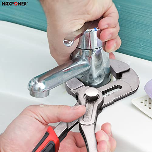 Miniatura 8 de Maxpower Alicate De Bomba De Agua, Alicate Extensible 250 Mm Tuerca Protectora Ajuste De 7 Marchas