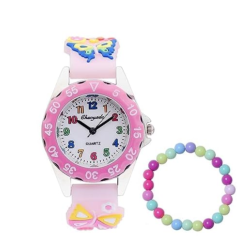 MUXIJIA Relojes de Pulsera para Niño Niña de 3 a 10 años, Impermeable Analógicos Cuarzo Reloj Cute 3D Cartoon Correa de Silicona Reloj para Niños