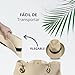 Unisex Panama Straw Hat Summer Foldable Beach Fedora UV Sun Protection for Women Outdoor Travel (US, Numeric, 7 3/8, 7 5/8, Beige)