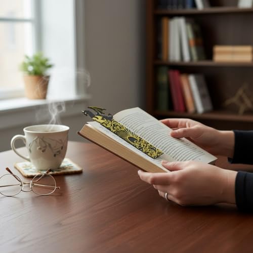 Image of Fantasy Dragon Bookmarks - for Dragon Rider & Fantasy Romance Readers | Aesthetic Quote Bookmarks for Books, Journals & Gifts | Washable | Durable Bioplastic