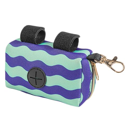 Veemoon Bolsa Dispensadora para Excrementos de Mascotas Portátil, Material Duradero, Diseño Ligero y Compacto, Bolsa de Basura para Perros para Paseos y Uso Exterior, Color Aleatorio