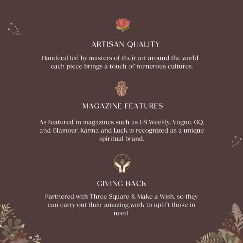 Karma And Luck - Rooted Faith - Men's Real Matte Onyx Lava Stone Cross Charm Stretch Beaded Bracelet With Elegant Hamsa Amulet To Protect You Handmade In The Far East #TOP5