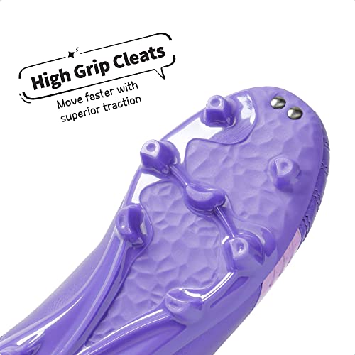 DREAM PAIRS Boys Girls Soccer Cleats Youth Firm Groud Classic Lightweight Football Shoes for Little/Big Kid3