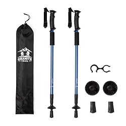 COARTEX Set Bastones de Senderismo, Aluminio, Pleg...: DISEÑO PLEGABLE: Bastones de senderismo extensibles telescopicos, fabricados en aluminio resistente, perfectos para un fácil almacenamiento y transporte SISTEMA ANTISHOCK: Incorpora mecanismo de amortiguación que reduce el impacto y la fatiga durante...