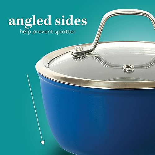 Sur La Table Kitchen Essentials PFA Free Titanium Ceramic Nonstick Interior Forged Aluminum Cookware Pots and Pans Sets - Image 6