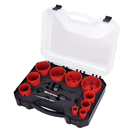 Bi-Metal Hole Saw Kit, SUNGATOR 18-Piece General Purpose 3/4" to 2-1/2" Set with Case. Durable High Speed Steel (HSS). Fast Cut Clean, Smooth and Precise Holes Through Metal, Wood, Plastic, Drywall.