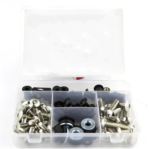 Kit de tornillos de carenado de acero inoxidable para Yamaha TDM900 plata
