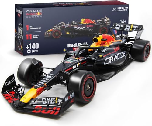 Image of LUPPA Formula 1 RB19 Model Kit - 1:18 Scale Racing F1 RB19 Model Inspired by Checo Perez & Max Verstappen Building kit, Collectible diecast, 140 Pieces