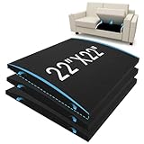 Desunqin 3PCS 40D 22 x 22 x 2.4in Couch Cushion Support for Sagging Seat, Large Size Arc Sofa Cushion Support, High Rebound Couch Cushion Inserts, Repair Sofa Dents to Improve Comfort, Black