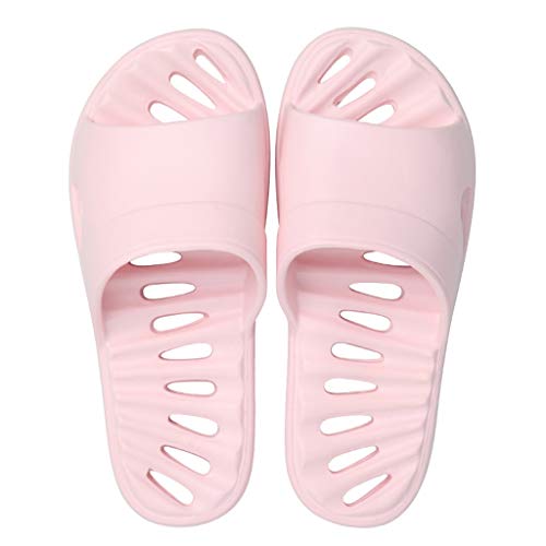 Badelatschen Badeschuhe Paar Badeschuhe Sommer Home Indoor Bade Weibliche Sandalen starke untere weiche Unterseite Undichte Startseite Schuhe Sommer Hausschuhe rutschfest ( Color : B , Größe : 40/41 ) Cover