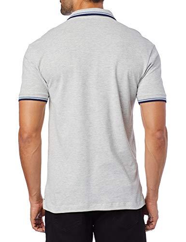 Camisa Polo Friso, Polo Wear, Masculino, Mescla Claro/Marinho, G