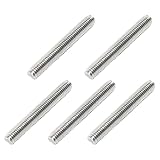 Pocoxll 5 Pcs 304 Stainless Steel Fully Threaded Rod, Right Hand Threads(M10x70mm)