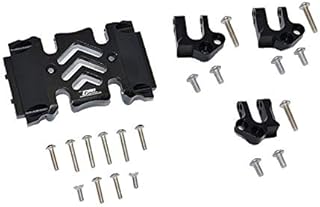 Axial 1:10 SCX10 III Wrangler AXI03007 / Gladiator AXI03006 Upgrade Parts Aluminum Center Gear Box Case And Mount - 23Pc Set Black