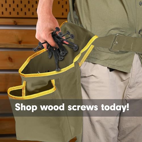 Fmhotu MHMLS 2-7/8 Inch Heavy-Duty Outdoor Wood Screws Assortment Fastener Kit, 50Pcs Star Drive Deck Screws thumb #5