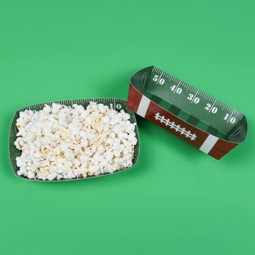 Bandejas de papel para fiestas de fútbol y botes de alimentos desechables 3